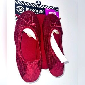 Isotoner Memory Foam Slippers-Henna| Comfort-On-The-Go
